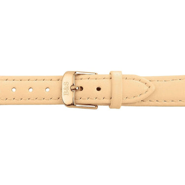 Cream Leather Strap & Rose Gold Buckle watch straps Brother & Sisters